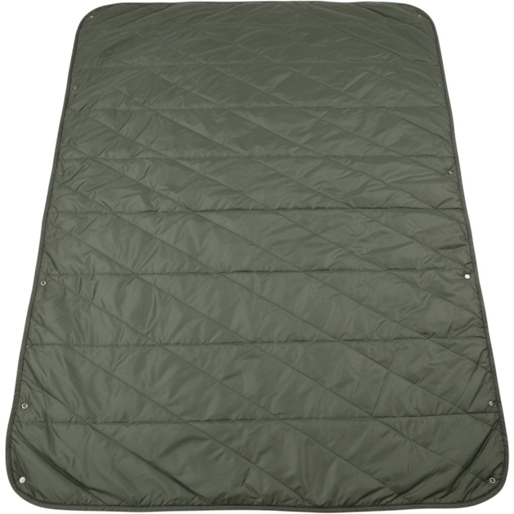Gravel Layover Travel Blanket Unisex OS Green Quilted Packable Camping Flight